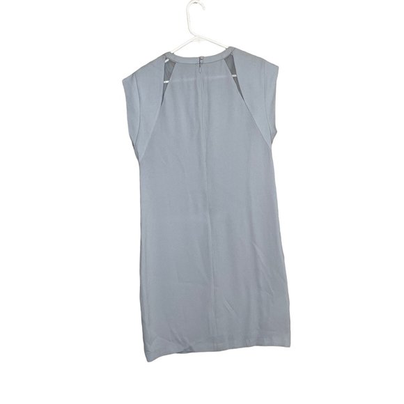 BCBG ALYCIA Cocktail Dress Sheer Cut Out Mini Smoke Gray NWT 6 - Picture 6 of 11